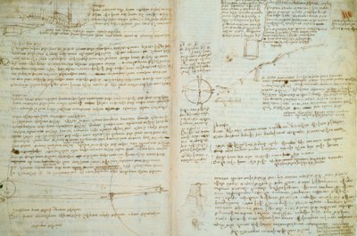 レオナルド・ダ・ヴィンチ、タラハンマーのページ 作： Leonardo da Vinci